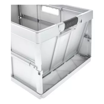 keeeper profi opvouwbox benno, 45 liter, licht zilver, geïntegreerde softgrepen, 50 kg draagvermogen 1023716000000