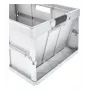 keeeper profi opvouwbox benno, 45 liter, licht zilver, geïntegreerde softgrepen, 50 kg draagvermogen 1023716000000