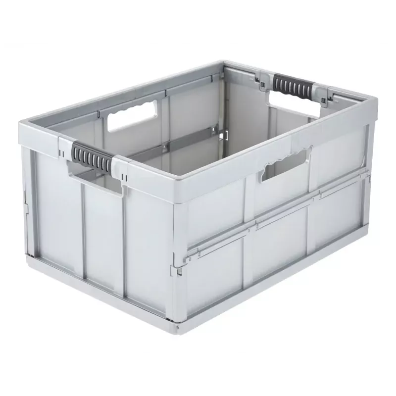 keeeper profi opvouwbox benno, 45 liter, licht zilver, geïntegreerde softgrepen, 50 kg draagvermogen 1023716000000