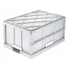 keeeper profi opvouwbox benno, 45 liter, licht zilver, geïntegreerde softgrepen, 50 kg draagvermogen 1023716000000