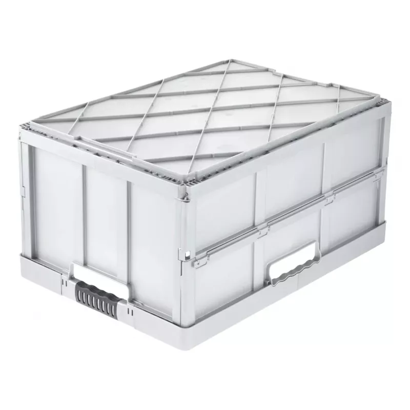 keeeper profi opvouwbox benno, 45 liter, licht zilver, geïntegreerde softgrepen, 50 kg draagvermogen 1023716000000