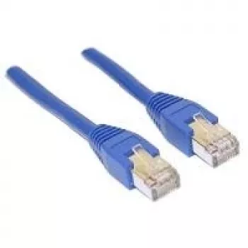 Wentronic Goobay CAT 5e F/UTP patchkabel, blauw, 0,25 m, CCA, 1 Gbit/s 68615