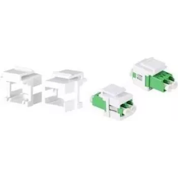 LogiLink NK0092 keystone-houders voor LC-duplex / SC-simplex koppelingen zonder flens, 100 stuks