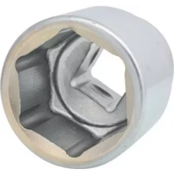 KS TOOLS 911.1050 CLASSIC 1 inch aandrijving zeskant dopsleutel, 50mm, kort, chroom-vanadium