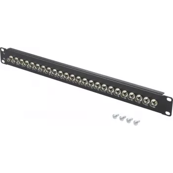 Renkforce RF-4541184 19 inch 1U rack-montage BNC-patchpaneel, 16 poorten, zwart
