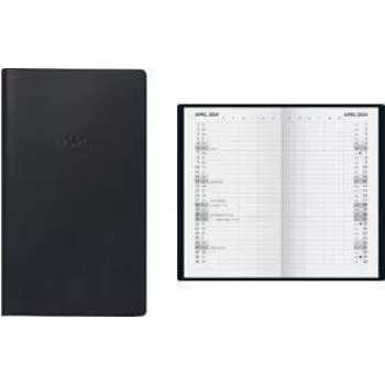 Glocken zakagenda 2024 maandoverzicht, zwart, A6, Duits, 1 stuk 5031028904