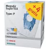 Siemens VZ123FP MegaAir SuperTEX stofzuigerzakken-set (type G/G ALL, 4 zakken + 1 microfilter)