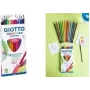 GIOTTO COLORS 3.0 ACQUARELL aquarelpotloden, 12 verschillende kleuren, zeshoekig, 3,0 mm punt, kartonnen etui (F277100)