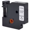 RENKFORCE RF-LT-D45010 compatibel DYMO D1 labelband 12mm transparant zwart op 7m RF-6027820