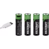 VOLTCRAFT AA Mignon Li-Ion accu 2000 mAh 1,5 V 4-pack met USB-C-laadfunctie (VC-17275570)