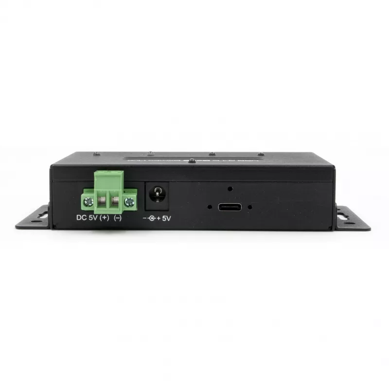 EXSYS EX-1240HMVS Industrial 4-poorts USB 3.2 Gen 2 hub, DIN-rail monteerbaar, metaal