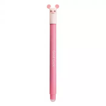 Faber-Castell Eberhard Faber Animal Erase it! gelpen varken blauw 0,7 mm uitwisbaar navulbaar 582106