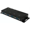 EXSYS EX-1334HMV-2 4-poorts USB 2.0 naar RS-232 seriële adapter met metalen behuizing