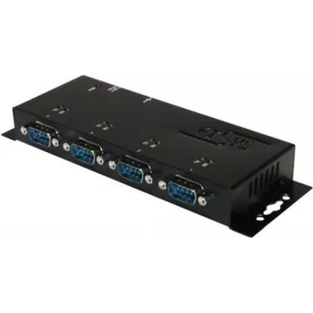 EXSYS EX-1334HMV-2 4-poorts USB 2.0 naar RS-232 seriële adapter met metalen behuizing