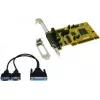 EXSYS EX-42372IS 2-poorts PCI RS-422/485 seriële kaart met overspanningsbeveiliging, low profile