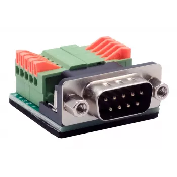 EXSYS EX-49000 seriële adapterkabel D-SUB 9-polig stekker naar 10-polige schroefklem, 30 cm