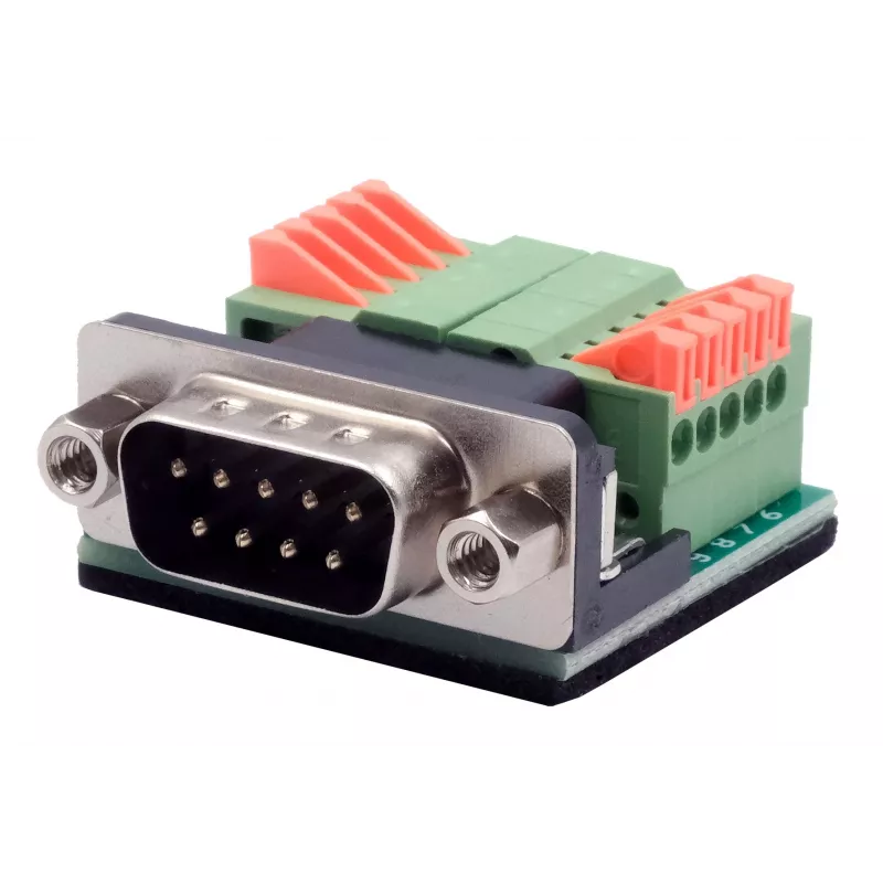 EXSYS EX-49000 seriële adapterkabel D-SUB 9-polig stekker naar 10-polige schroefklem, 30 cm