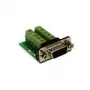 EXSYS EX-49005 D-SUB 9-pin stekker naar 10-pin schroefklemmenblok adapterkabel, 0,3 m, RS-232