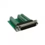 EXSYS EX-49025 D-SUB 25-polig stekker naar 27-polig schroefklemmenblok adapter, groen/zilver