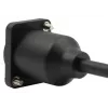 EXSYS EX-49162 HDMI type A bus naar stekker adapterkabel, 20 cm, 4K, High Speed met Ethernet, zwart