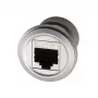 EXSYS EX-49196 metalen RJ45-inbouwadapter, female-female