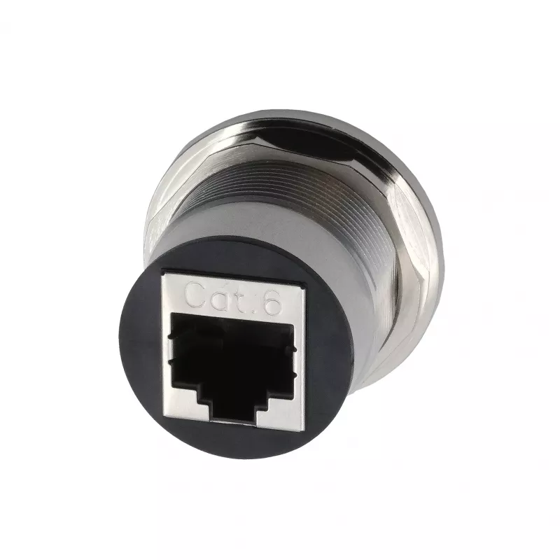 EXSYS EX-49196 metalen RJ45-inbouwadapter, female-female