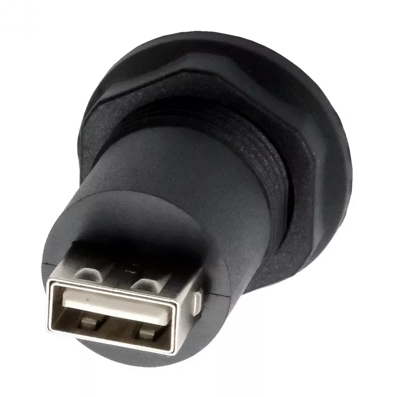 EXSYS EX-49213 paneelmontage-adapter USB-B bus naar USB-A bus, USB 2.0, metalen frame
