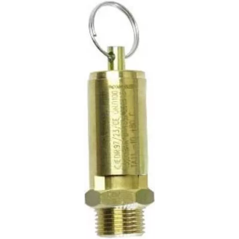 Aerotec perslucht-veiligheidsventiel 1/2 inch, 10 bar, messing 9049104