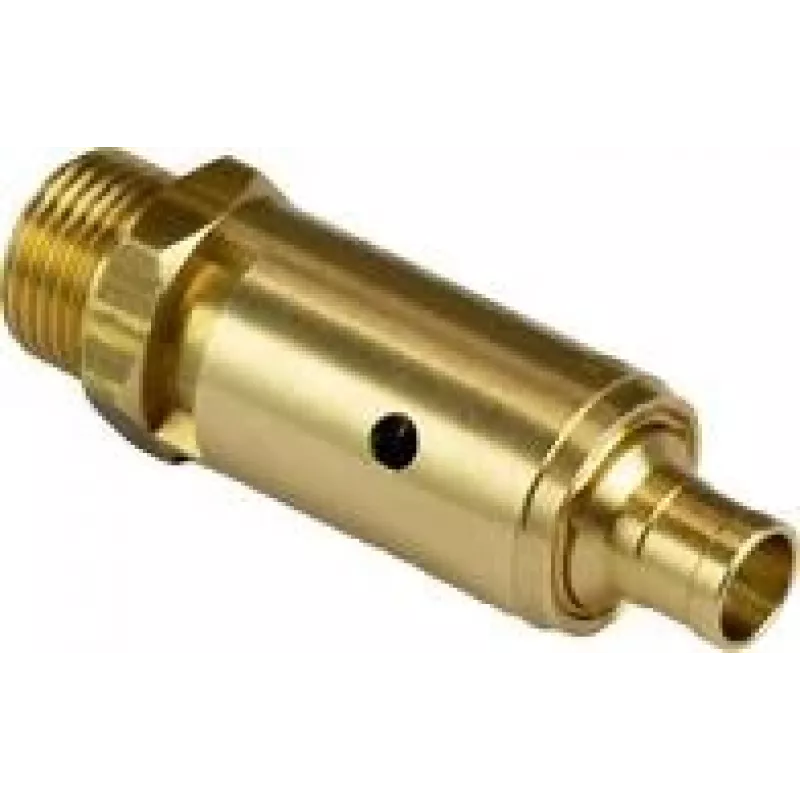 Aerotec perslucht-veiligheidsventiel 1/2 inch, 10 bar, messing 9049104