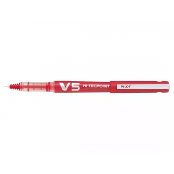 PILOT V5 Hi-Tecpoint Begreen rollerpen, rode inkt, 0,3 mm lijn, navulbaar, rode behuizing 442797