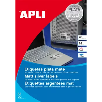 AGIPA weerbestendige polyesterfolie-etiketten 105 x 148 mm wit (1 vel) 1227