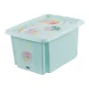 keeeper opbergbox karolina Peppa Pig, 15 liter stapelbare/nestbare box met deksel, PP, aquamarijn, 1 stuk 1223662433600