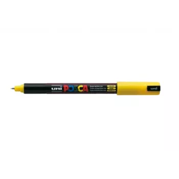 POSCA PC-1MR lakmarker geel 0,7 mm ultrafljne ronde punt watergedragen pigmentinkt waterdicht geurloos 1 stuk PC1MR J