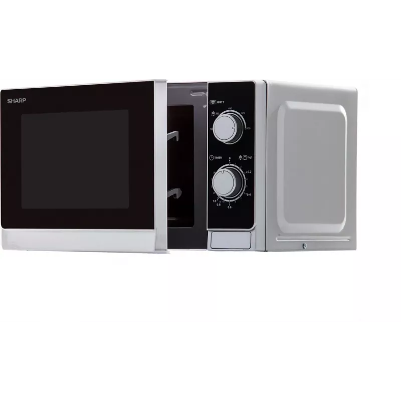 Sharp R200INW solo magnetron 20L 800W zwart/zilver