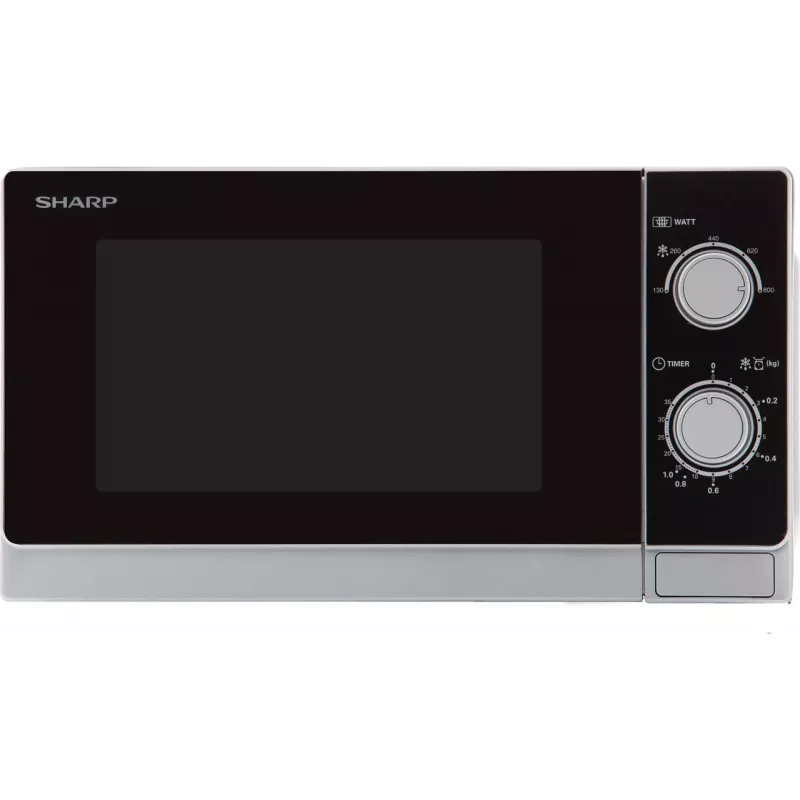 Sharp R200INW solo magnetron 20L 800W zwart/zilver