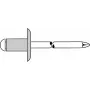 GESIPA blindklinknagel 4,0 x 12,0 mm aluminium/staal grootkop - 500 stuks (1454097)