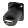 EXSYS EX-49157 D-type USB 2.0 inbouwadapter, USB-B bus naar USB-A bus
