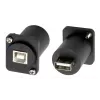 EXSYS EX-49157 D-type USB 2.0 inbouwadapter, USB-B bus naar USB-A bus