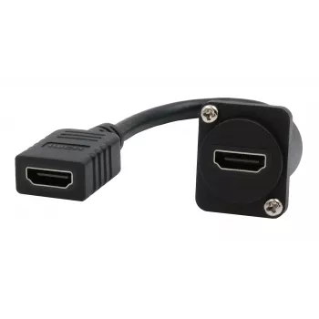 EXSYS EX-49163 D-type HDMI-kabeladapter, bus naar bus, 20 cm