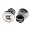 EXSYS EX-49193 metalen paneelmontage USB 2.0-adapter USB-B bus naar USB-A bus