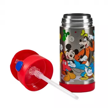THERMOS FUNTAINER isoleerfles met rietje, Disney Mickey, 0,35 L, roestvrij staal, PP-deksel 4113.411.035