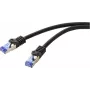Renkforce RF-6830464 CAT 6a S/FTP patchkabel, RJ45, 5 m, zwart