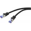 Renkforce RF-6830464 CAT 6a S/FTP patchkabel, RJ45, 5 m, zwart