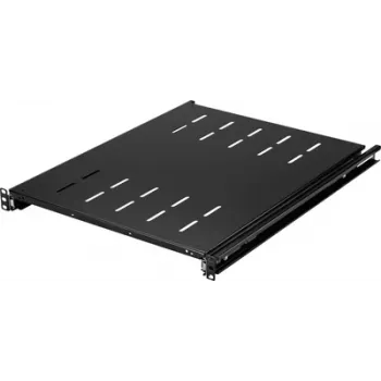 Renkforce RF-7112942 19 inch rack-legbord 1U uitschuifbaar zwart