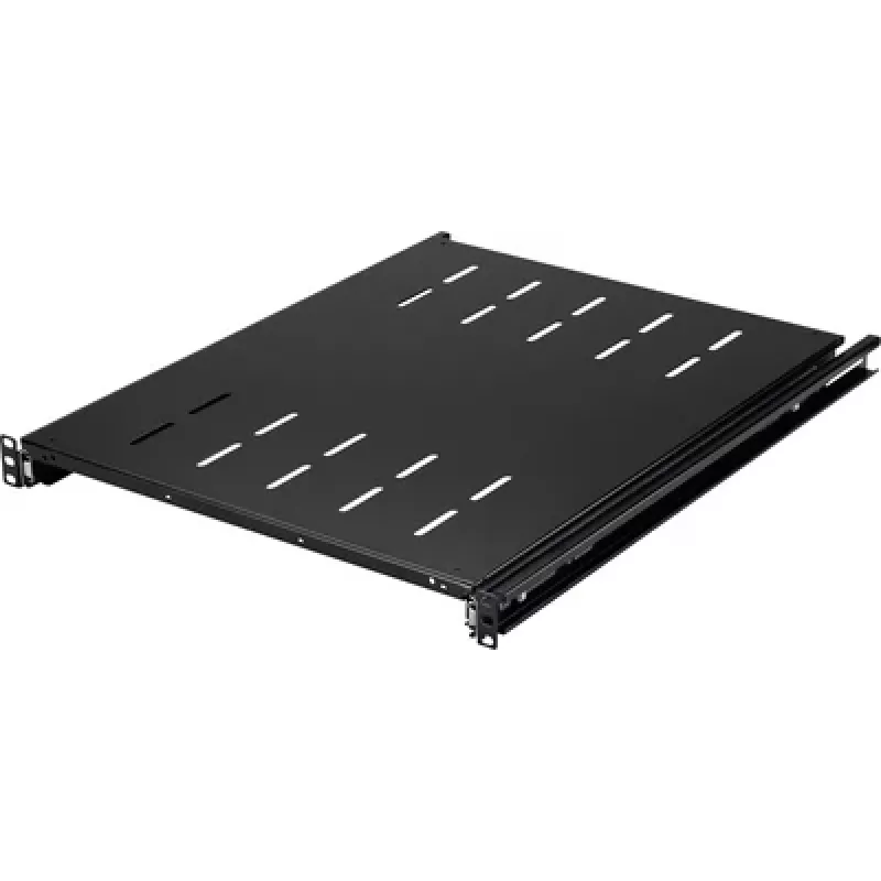 Renkforce RF-7112942 19 inch rack-legbord 1U uitschuifbaar zwart
