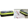 FABER-CASTELL EBERHARD FABER Race Car etui, zwart/neongeel polyester, groot hoofdvak, ritsvak 577575