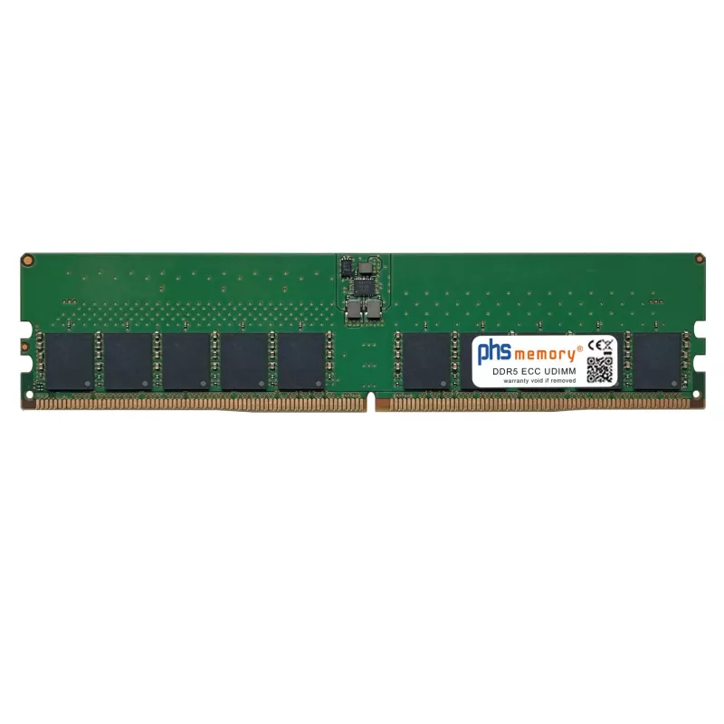 PHS-memory 16GB DDR5 ECC UDIMM 4800MHz PC5-38400E voor ASRock Rack EC262D4U-2L2T (SP544910)
