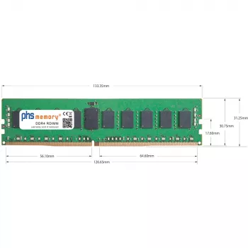 PHS-memory 32GB DDR4 ECC UDIMM 3200MHz PC4-25600E RAM voor Synology RackStation RS3626xs SP619473