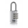 Yale YE3CB/38/131/1/S 38mm zilveren combinatieslot
