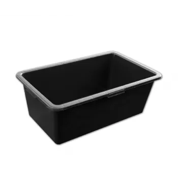 Bradas KTKP60 PVC mortelkuip 60L zwart met geprofileerde randen